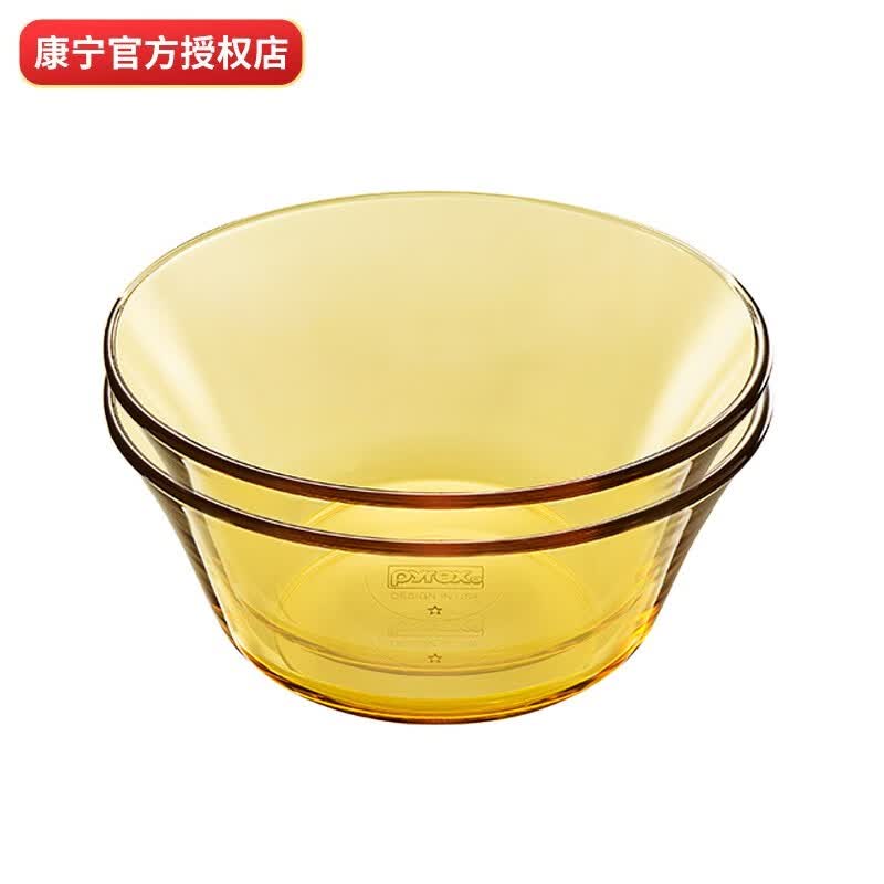 康宁餐具 2个沙拉碗 耐热玻璃碗饭碗汤碗套装 2头百丽17cm沙拉碗使用感如何?