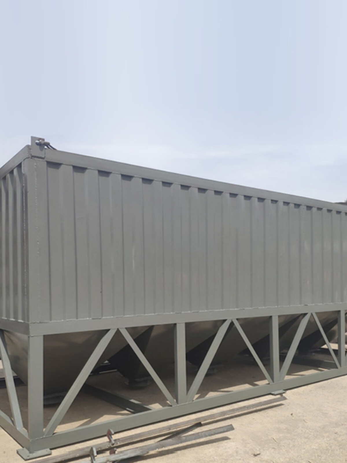 罐立式水泥仓免基础搅拌站粉料煤灰搅拌站专用储料罐 50吨卧式水泥仓