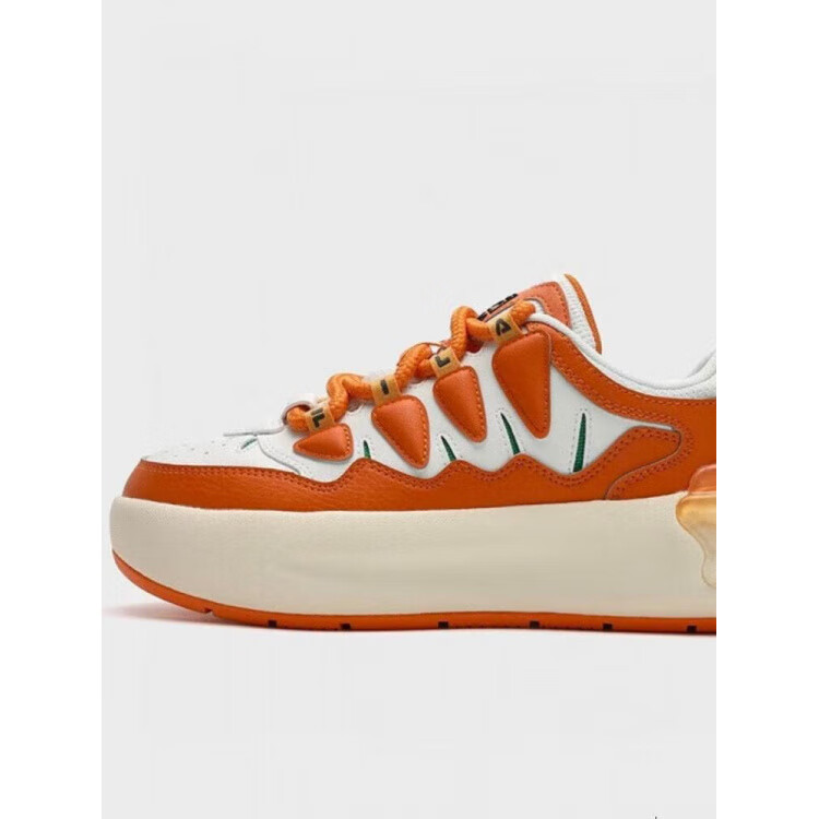 Fila女生复古板鞋2025春季新款厚底萝卜鞋时尚运动休闲鞋 夜曲紫/古白 夜曲紫/古白色-NA37.5斐乐 35.5 斐乐