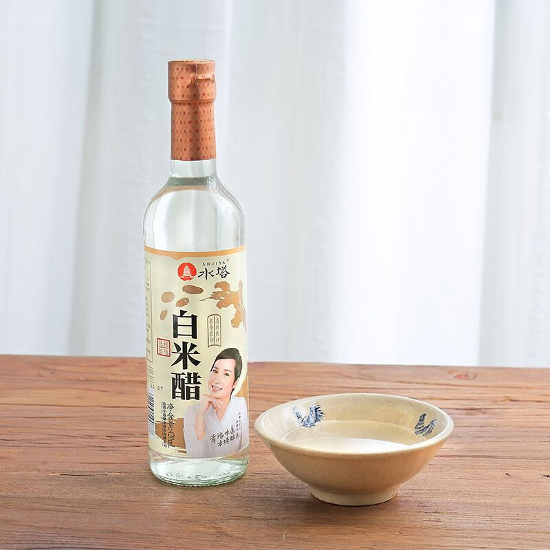 水塔白米醋420ml自制檸檬酵素香醋食用醋白醋釀造食醋 白米醋 1瓶