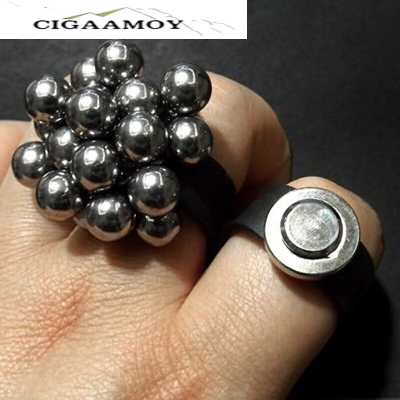 cigaamoy弹弓专用强磁戒指吸工强力磁铁户外玩具吸铁石配件用品 15mm