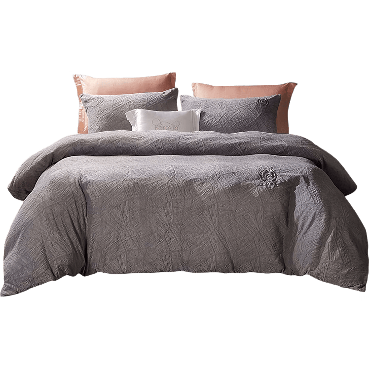 富安娜法兰绒加厚被套单件防静电保暖被套冬季床上用品双人加大1.8米床