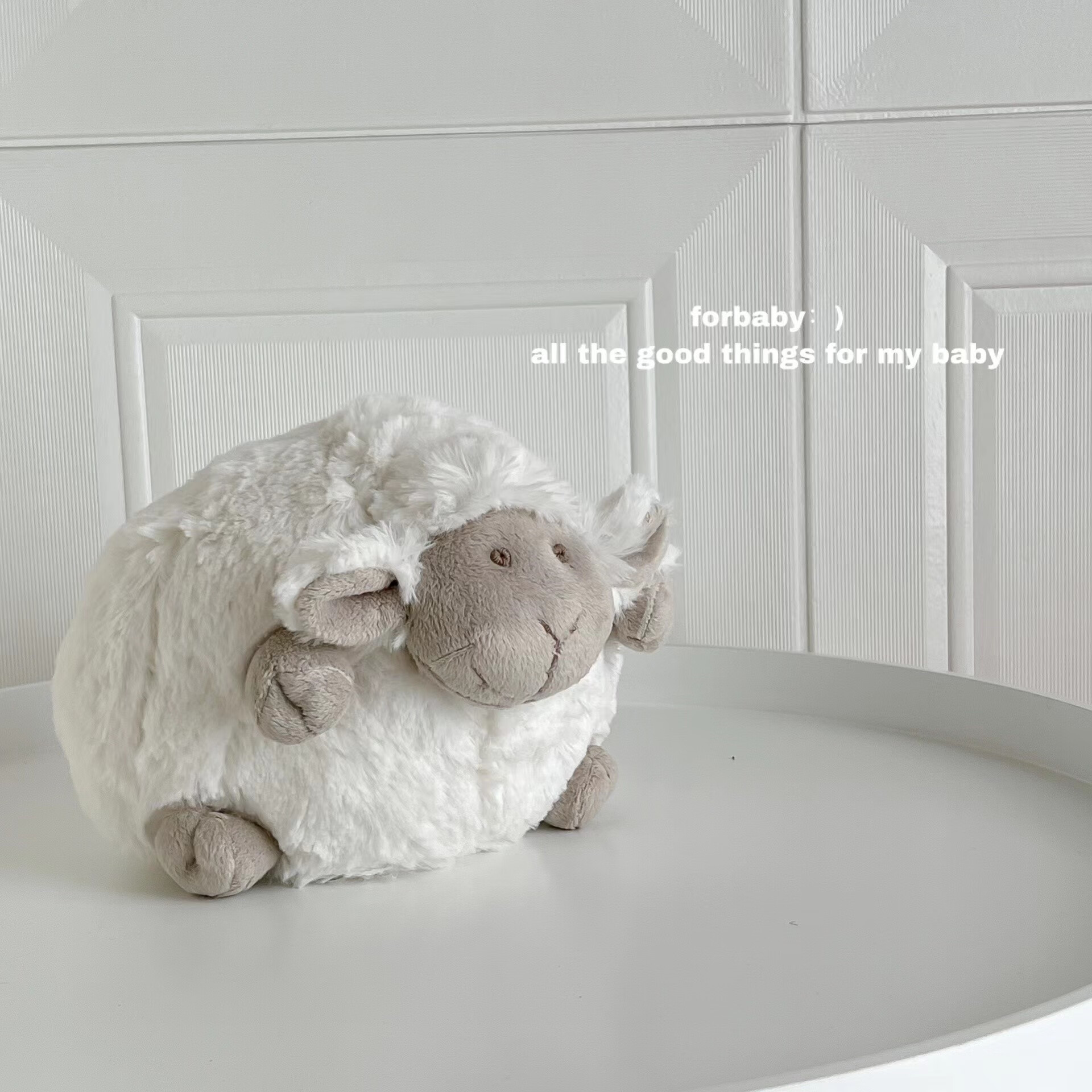 绵绵的羊婴儿安抚玩偶小绵羊毛绒玩具儿童陪睡公仔柔软抱枕女生生