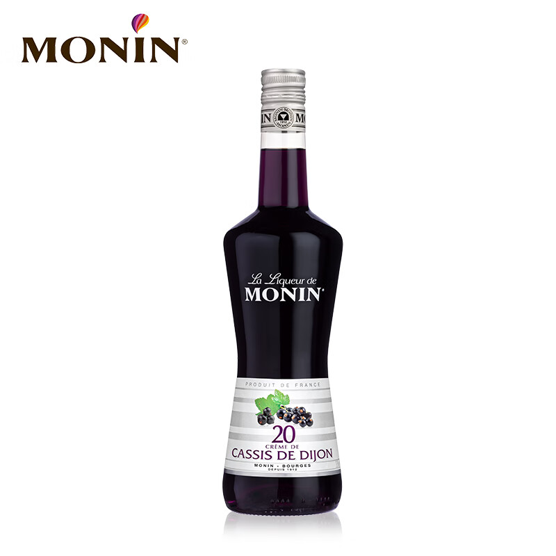 莫林黑加仑风味利口酒 700ml瓶装洋酒力娇酒调制配制莫吉托 酒精量20% 黑加仑风味