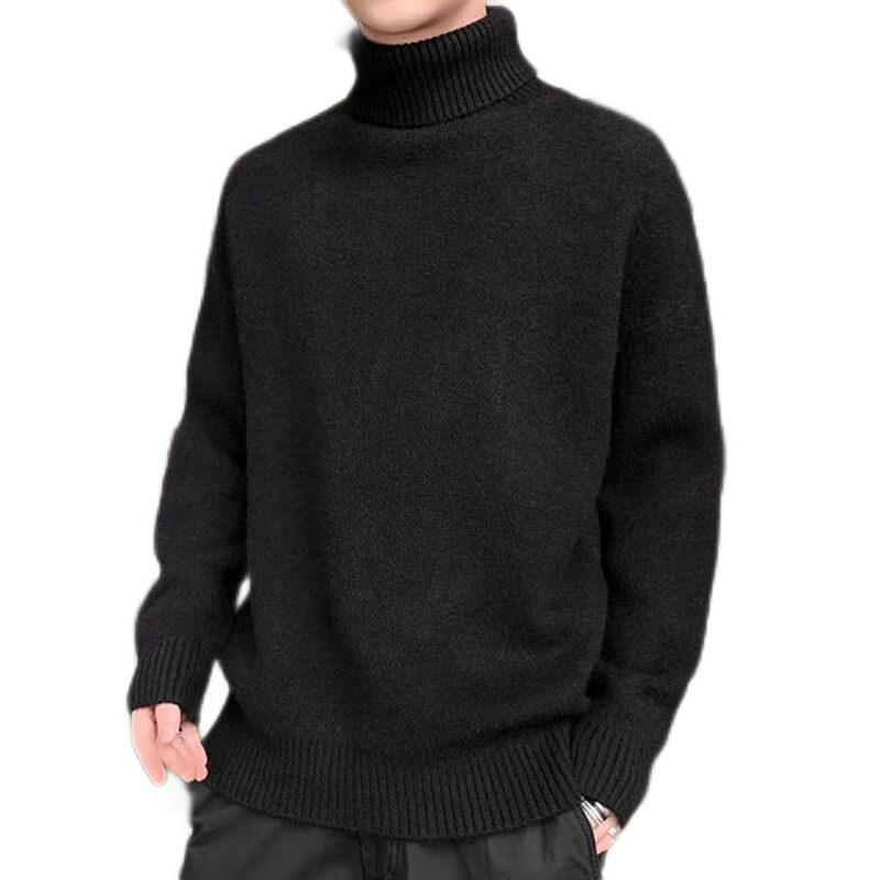 百亿补贴:南极人高领毛衣男士装秋冬季宽松加绒加厚款针织衫衫线打底衫保暖衣服 黑色 XL68元