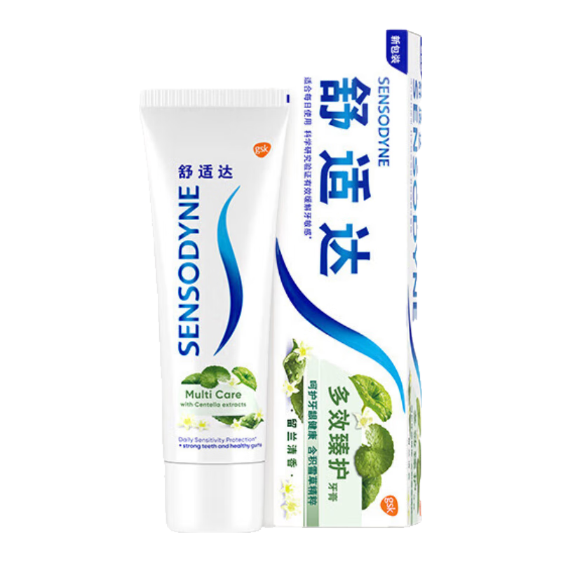 舒適達(dá)多效臻護(hù)牙膏100g緩解敏感積雪草清新口氣草本植萃 【100g】多效臻護(hù) 1支