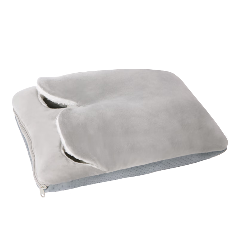 彩虹暖脚宝电热暖脚神器充三档调温定时办公室捂脚速热暖宝宝可拆洗