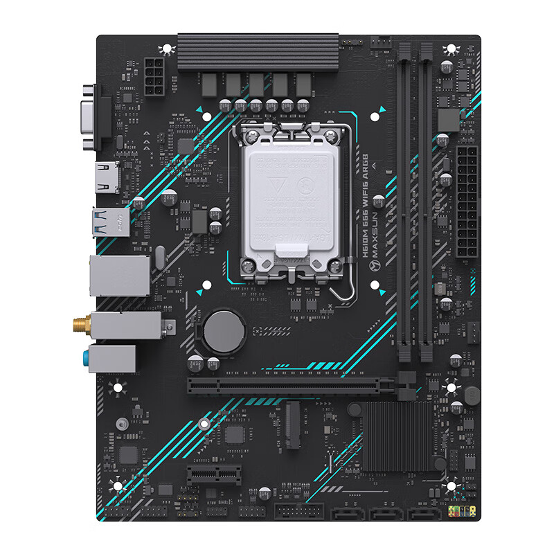铭瑄 MS- H610M 666 WiFi6 ARGB 电脑 图 4