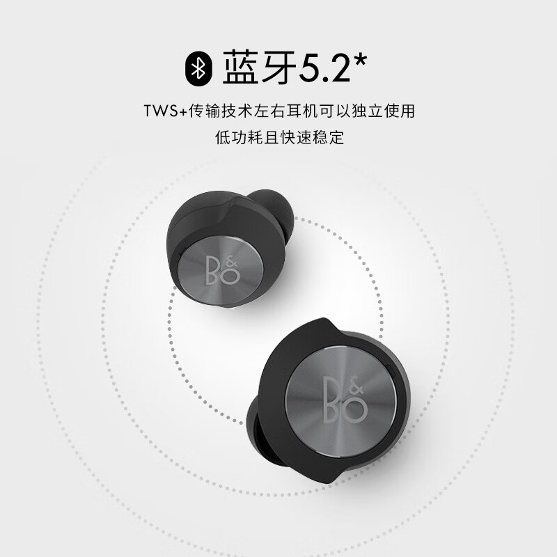 B&O beoplay EQ 主动降噪真无线蓝牙耳机 丹麦bo入耳式运动立体声耳机 无线充电 炭黑色 张艺兴同款耳机EQ