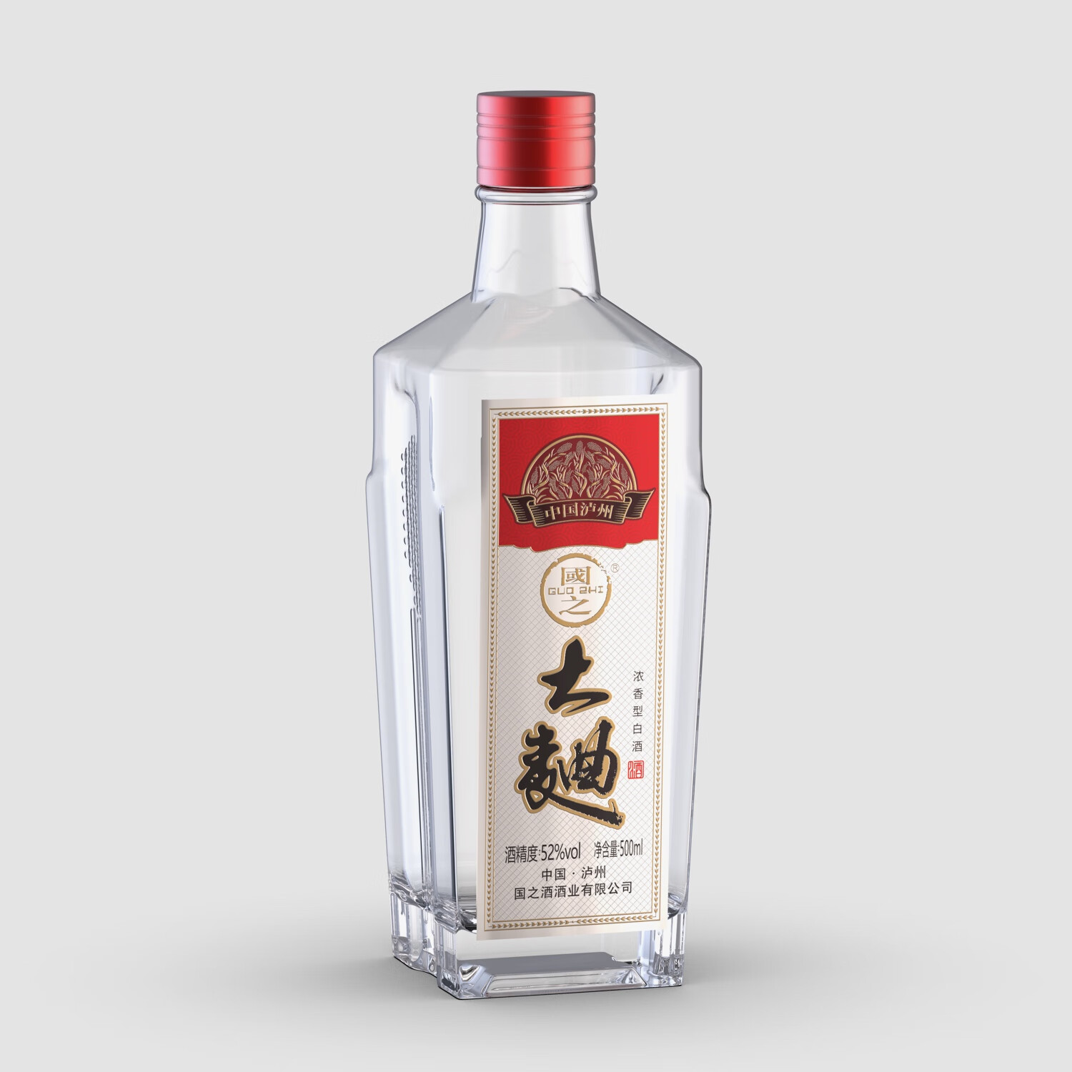 国之(GUOZHI)国之大曲 浓香型白酒 纯粮酒国标优级 自饮送礼 非遗文物窖池酿造 52度 500mL 6瓶 整箱装