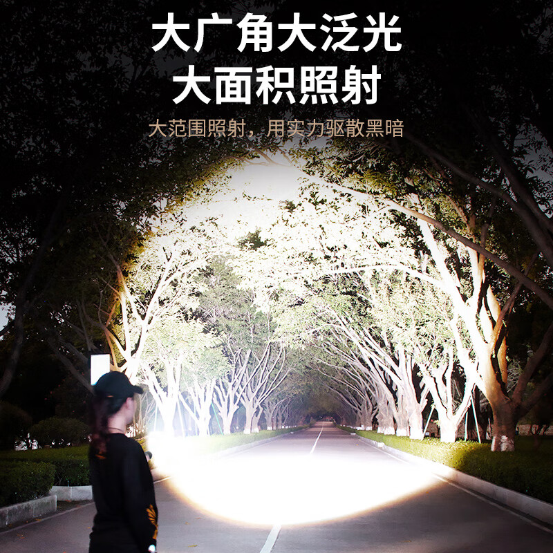 天火(SkyFire)苍龙PLUS手电筒强光户外充电超亮远射登山超长续航野外生存穿天炮 1600LM苍龙PLUS-7500毫安