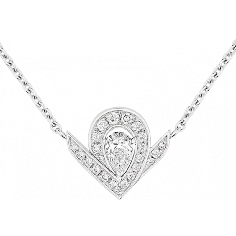 尚美巴黎（CHAUMET）JOSéPHINE AIGRETTE系列女士寶石吊墜項鏈珠寶禮物 同價(jià)618 18K白金 鉆石 085143