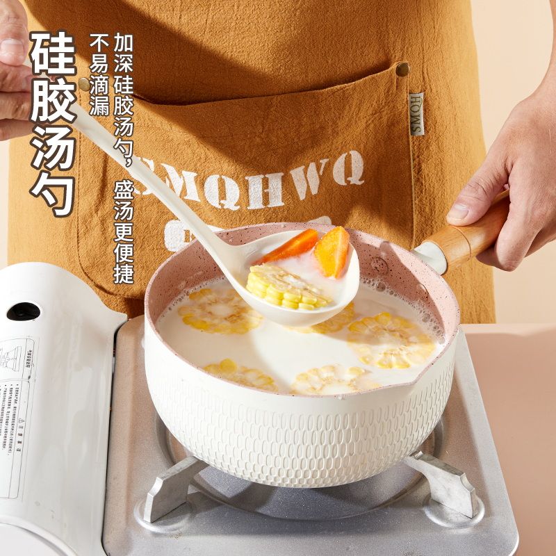 兴刃厨房刀具套装菜刀菜板二合一硅胶厨具组合宿舍用套装 菜刀菜板+削皮刀+锅铲汤勺三件套