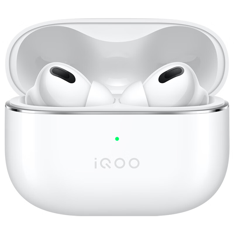 vivo iQOO TWS 2 55dB旗舰降噪 Hi-Fi级音质 44ms全链路游戏低延迟 真无线降噪耳机 TWS 2 电光白