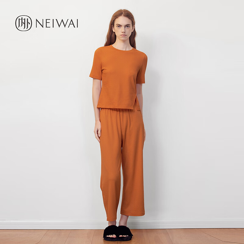 NEIWAI���� �࿪�ö���T��U������ɽ����˷ֿ���װ Ů���⴩ ľ���� S 59.5Ԫ(����ȯ)