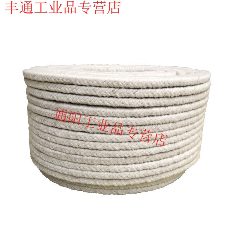 陶瓷纖維盤(pán)根耐高溫密封填料爐門(mén)烘箱密封條無(wú)石棉硅酸鋁纖維方繩 6*6一米