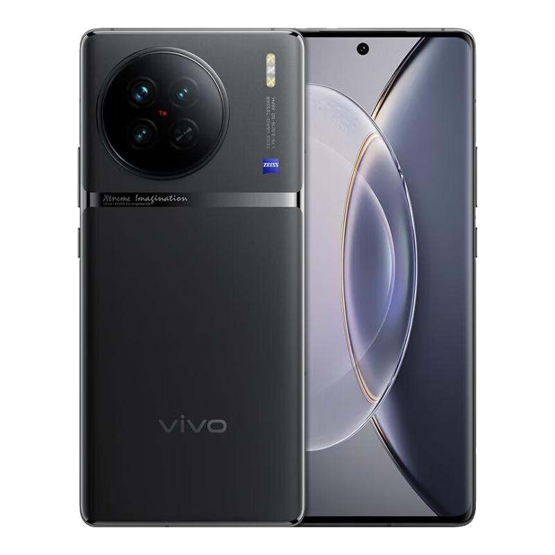 vivo X90 二手5G手機 天璣9200旗艦芯片自研芯片V2支持閃充蔡司影像支持NFC紅外遙控 至黑 12GB+256GB 99新