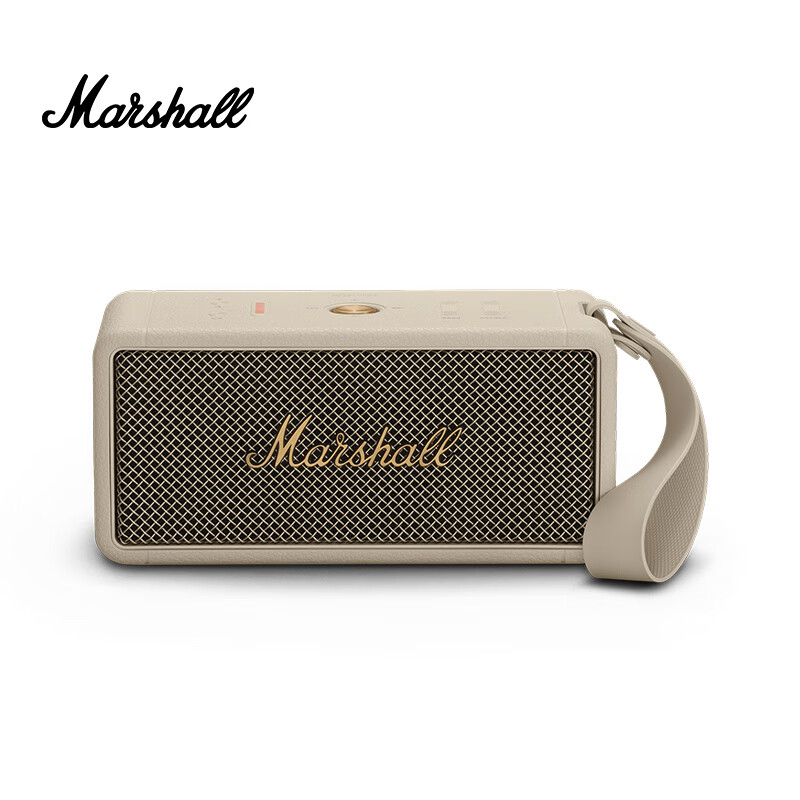 MARSHALL（马歇尔）MIDDLETON音箱便携式无线蓝牙家用户外防水音响  油彩白