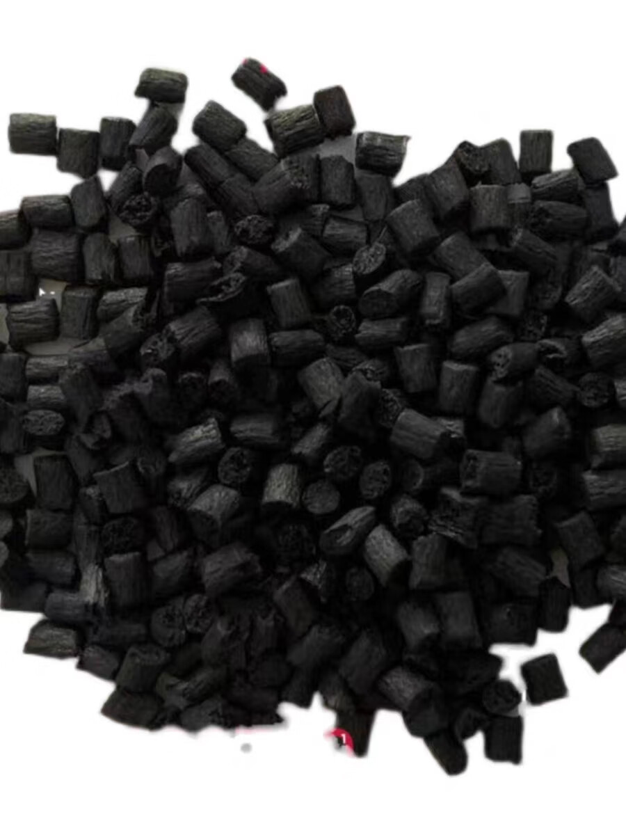 pc黑色颗粒碳纤维增强导电 阻燃v0过环保 cf10-30塑胶颗粒 黑色 加