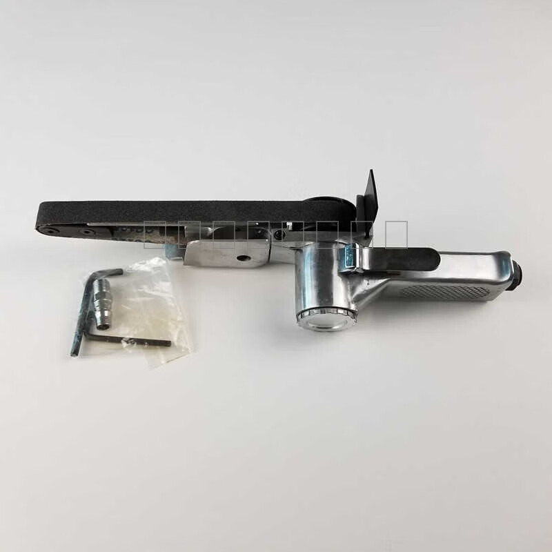 YWZR氣動砂帶機手持330×10氣動拋光機手提打磨機520×20小型沙帶機 330*10砂帶機+108條砂帶