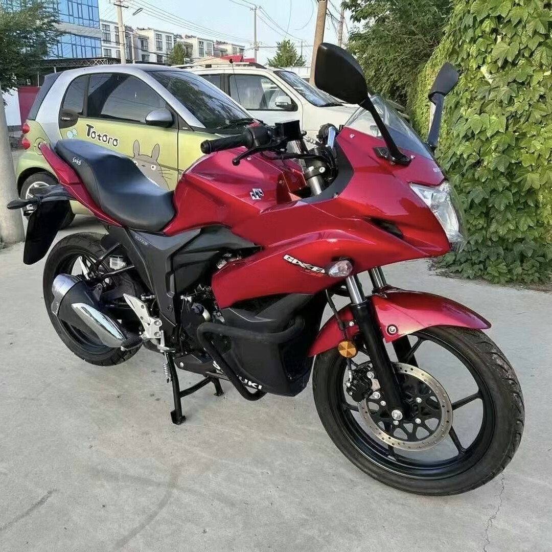 m二手国四电喷铃木极客飒gsx155摩托车燃油代步街车可上牌过户 红色