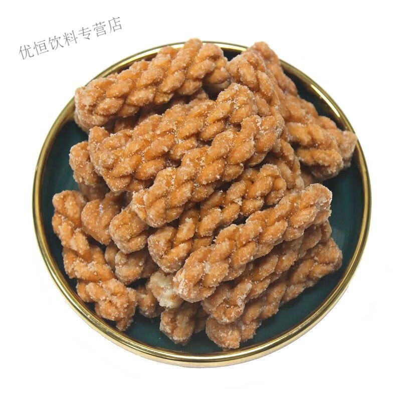 吉平小麻花330克/罐 甜味 咸味即食办公室解馋零食小吃酥脆休闲食 咸味小麻花330g 2罐
