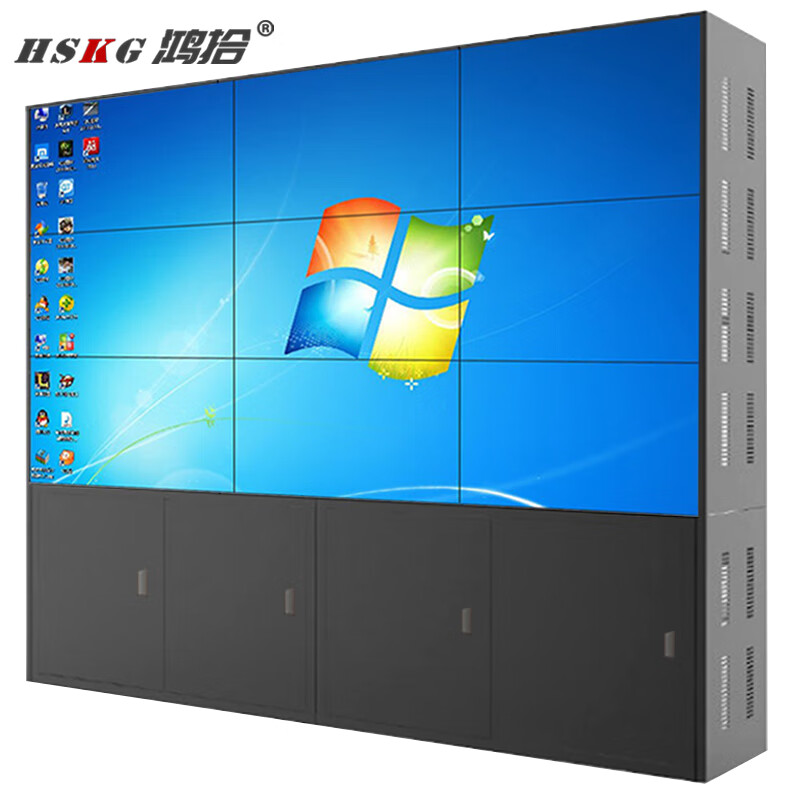 式监控显示器展厅会议室大屏幕直播间舞台背景无缝商场广告宣传led