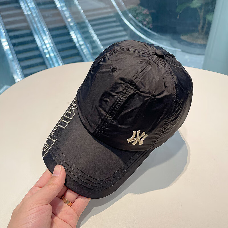 mlbgu ny品牌速干透气刺绣棒球帽男女春夏季户外软顶运动帽子百搭
