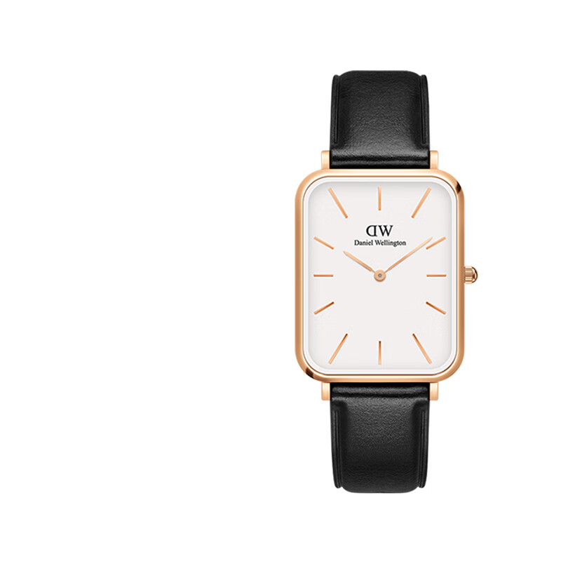 丹尼尔惠灵顿（DanielWellington）dw手表 男士大方表复古简约欧美腕表 七夕情人节礼物送男友 黑表带白盘D