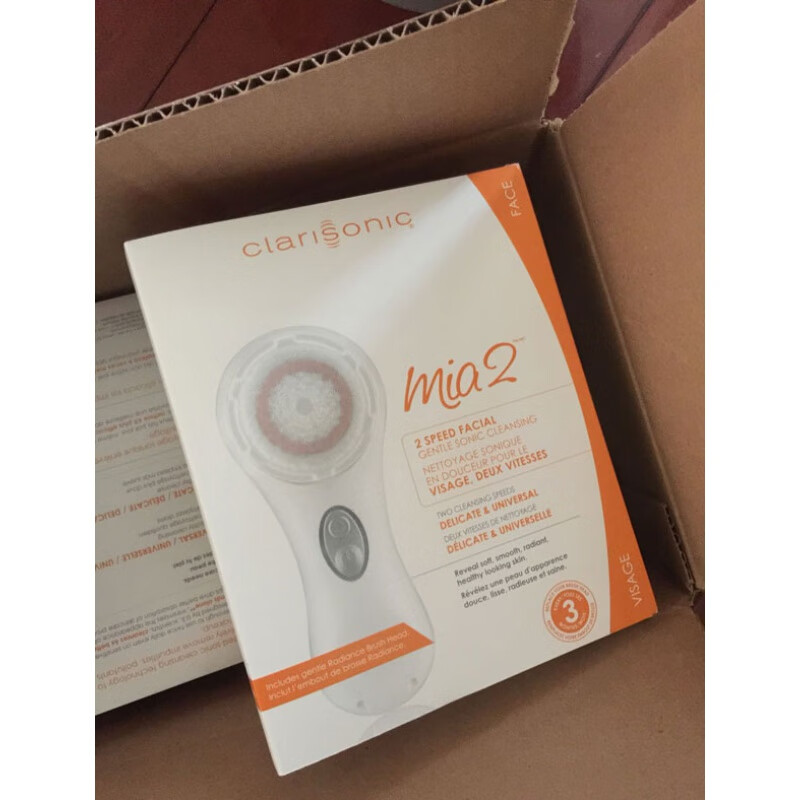 美国科莱丽Clarisonic Mia2 Prima fit代洗脸刷洁面仪 洗脸神器 Mia2新款标准装白色