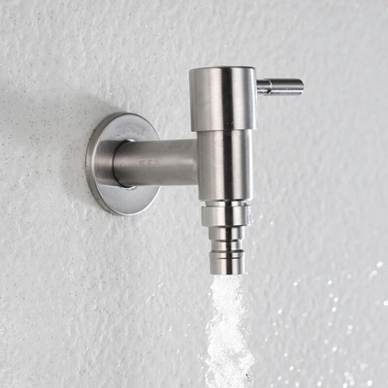 水龙头拖把池单冷快开入墙双控水嘴加厚加长龙头 304t型拨洗衣机龙头