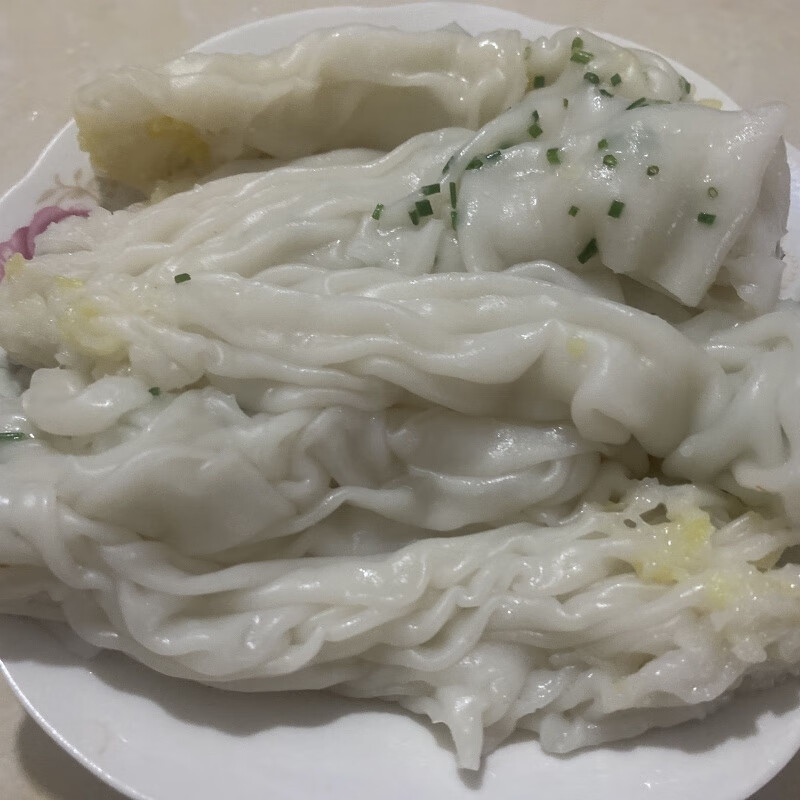 食芳溢柴火湿烫皮赣南特产水烫皮客家风味簸箕肠粉现做现发 原味烫皮