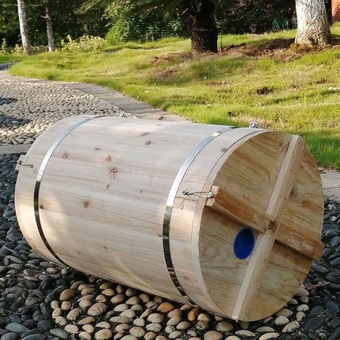 刘不丁土养蜂箱圆桶蜂箱老式圆木桶杉木圆形蜂桶蜜蜂箱批发土养箱诱蜂