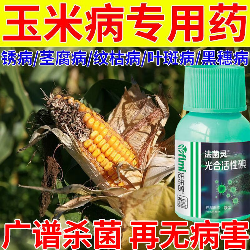 玉米锈病专用药抗黄锈叶面肥金大棒水溶肥料叶斑病炭疽疫病杀菌剂