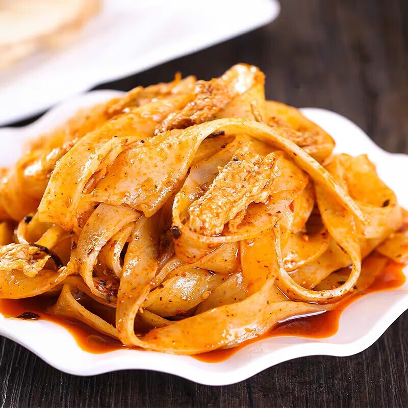 虎钢馋甘肃天水农家手工擀面皮手工凉皮酿皮子开袋即食当天现做300g*6