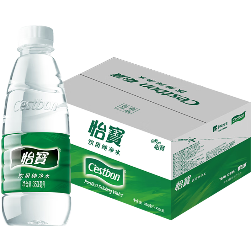 怡宝纯净水饮用水整箱24瓶装水小瓶350ml*24瓶 350ml*24瓶箱装