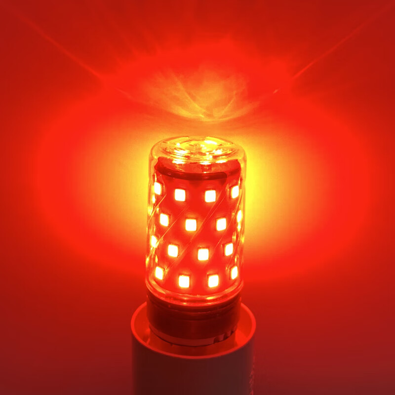 同虹秋玉米彩色灯泡e27大螺口吊灯装饰氛围红绿蓝紫粉抖音e14彩色灯泡