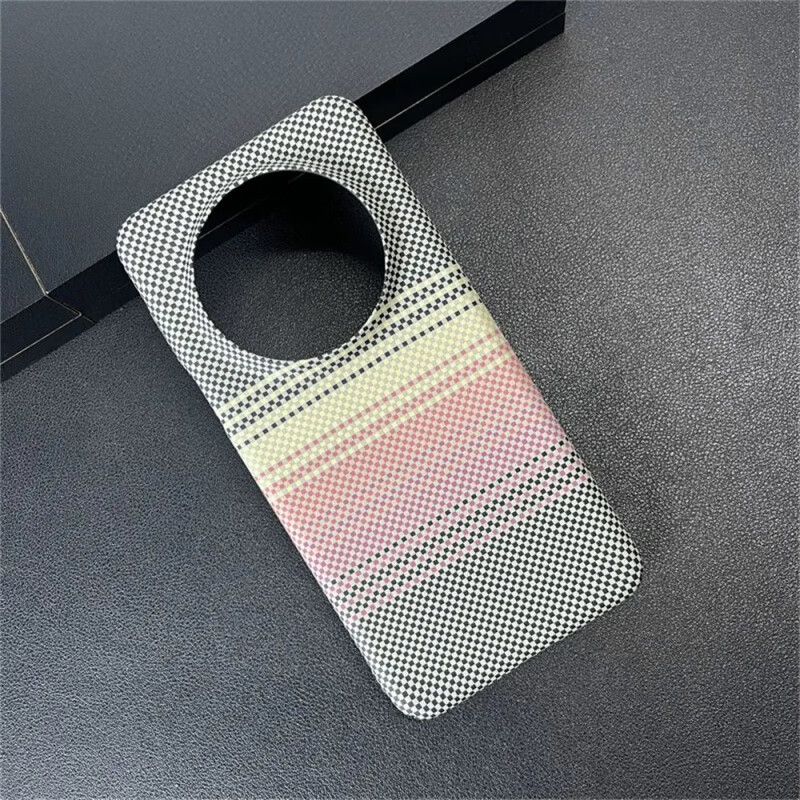 爵达【全包式保护】适用华为Mate70Pro+手机壳半包碳纤维凯夫拉纹Mate 【日落】 华为Mate 70