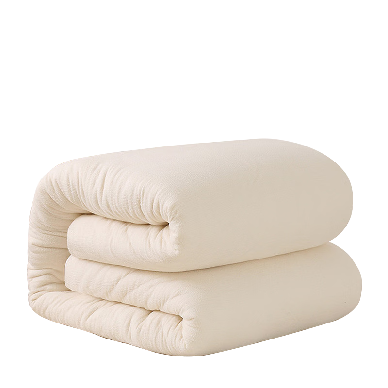 惠寻新疆长绒棉被芯双人棉花被加厚被子180220cm5斤胎棉絮垫棉被棉本