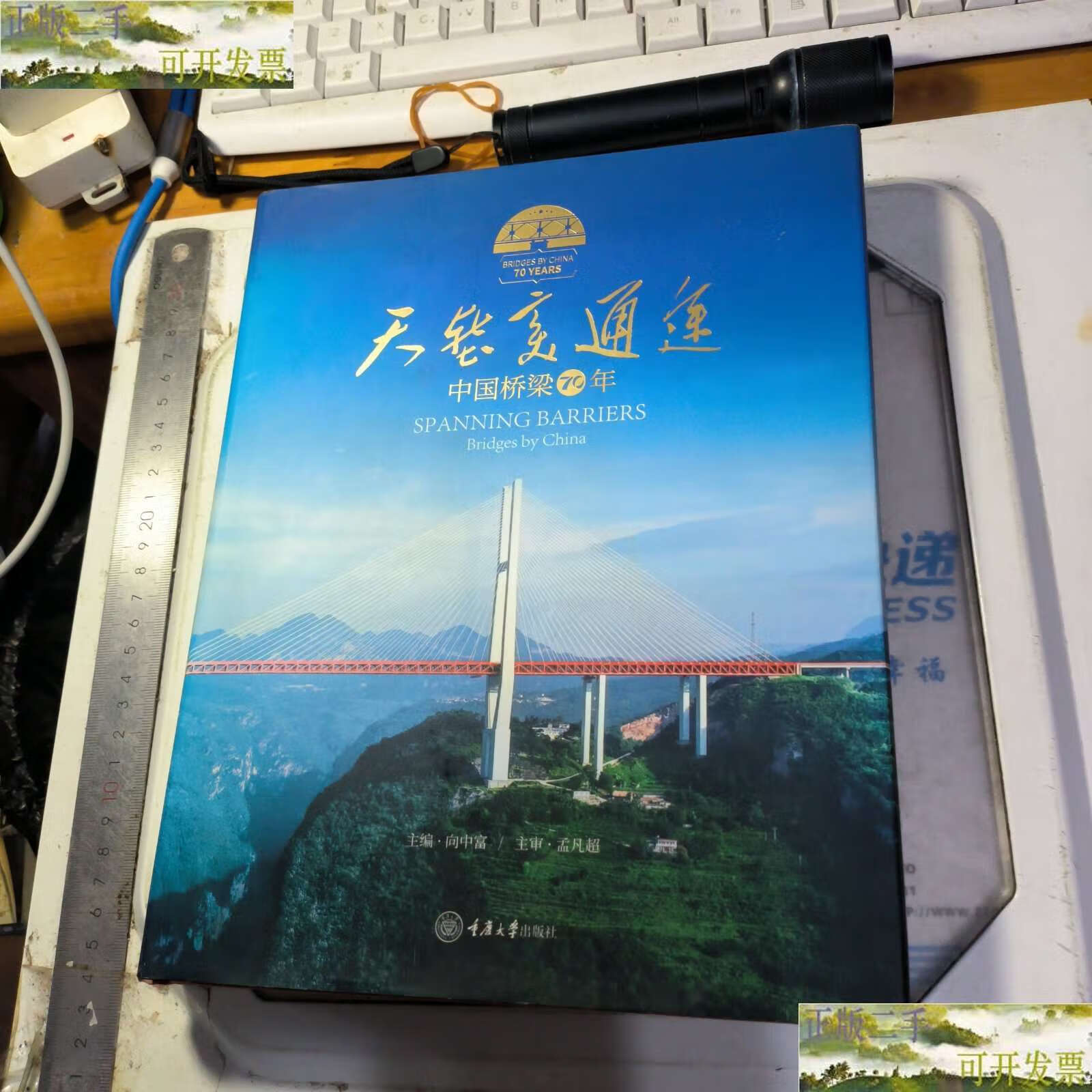【二手9成新】天堑变通途:中国桥梁70年 /向中富 重庆大学