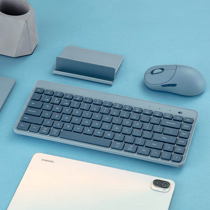 xiaomi 小米 xmbxjp01ym 85键 2.4g蓝牙 双模无线薄膜键盘 蓝色