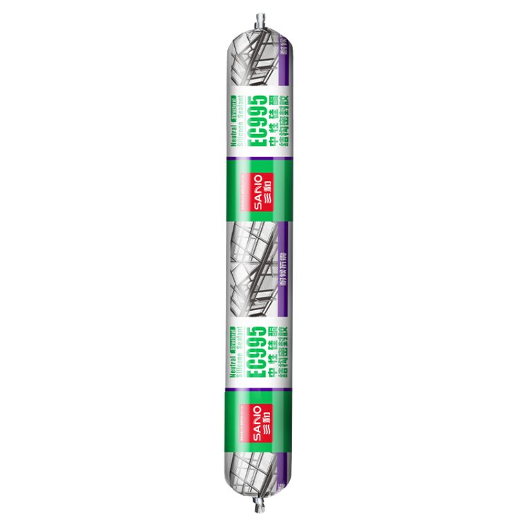 三和 EC995L中性耐候硅酮玻璃胶 玻璃门窗封边胶 金属石材收边胶 密封胶 600ml 黑色