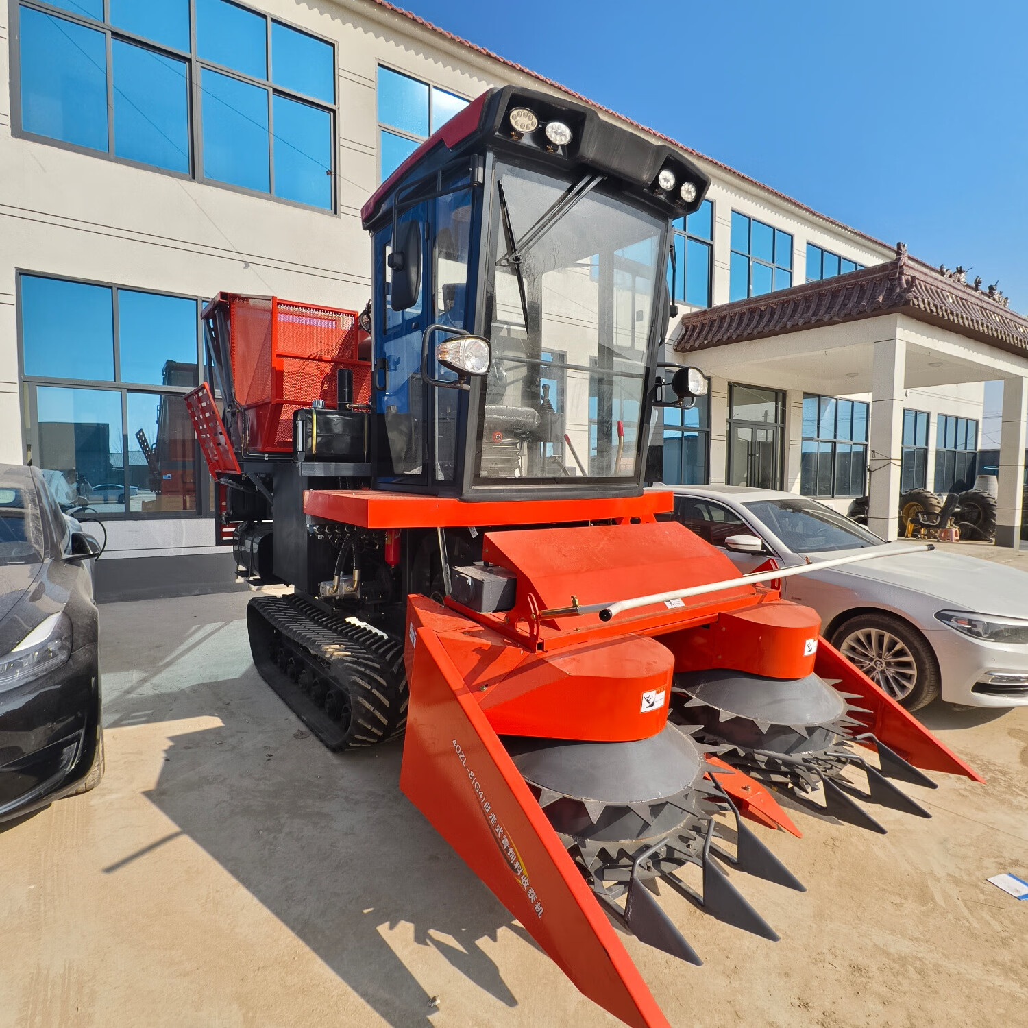 青储收割机青储机割台式圆盘青储机圆盘割台牧草玉米秸秆青储机 整机