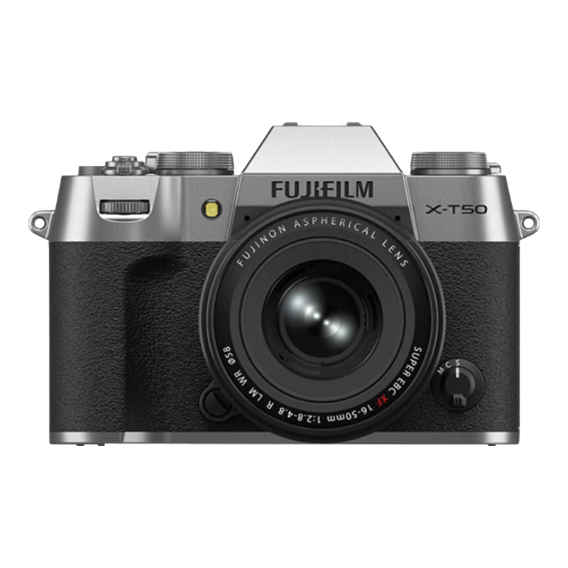 富士（FUJIFILM）XT50 X-T50 XM5 微单数码相机 直播视频Vlog4K 学生照相机 银色单机+XF16-50MM【新品特价】 官方标配
