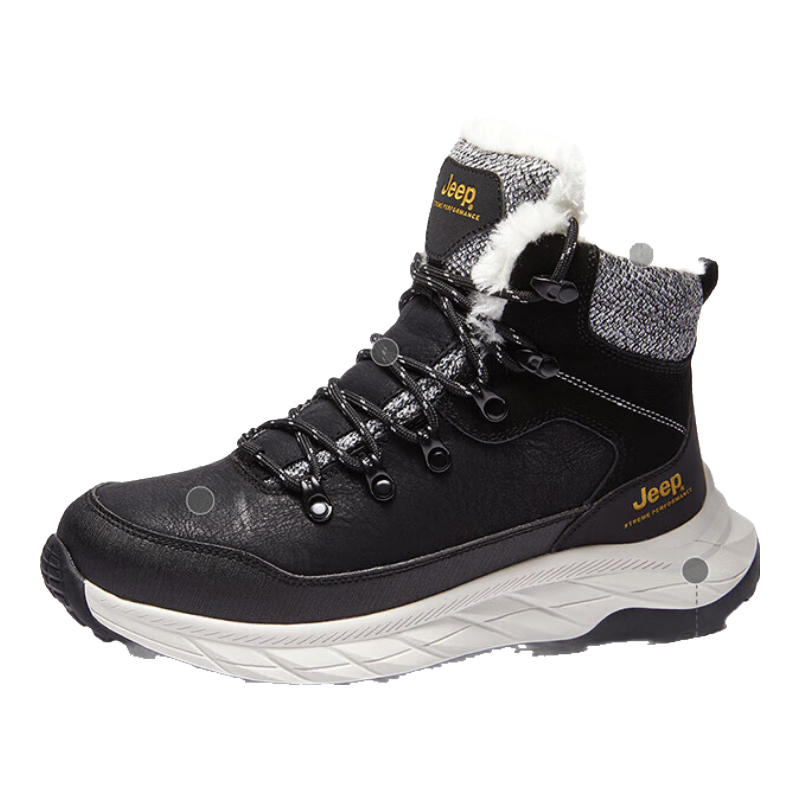 ���ڲ�����Jeep������Ьѩ��ѥ������Ь�߰���޼Ӻ�ůѥ���� ��ɫ 40 