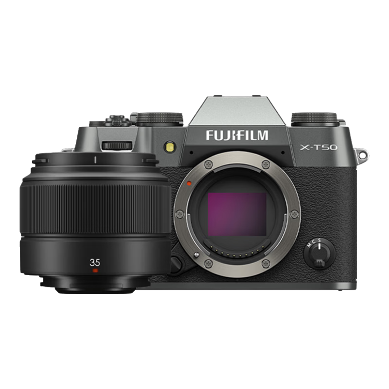 【99成新】富士（FUJIFILM）X-T50/XT50 微单相机 套机（XC35F2镜头）4020万像素 7档五轴防抖 20款胶片模拟 石墨灰