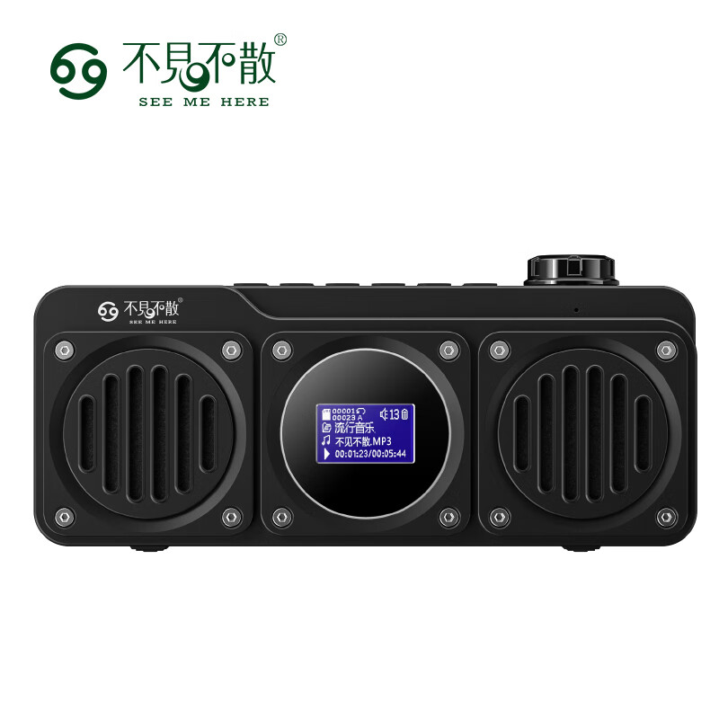 不见不散bv810蓝牙音箱收音机无线便携多功能迷你小音响充电式u盘插卡
