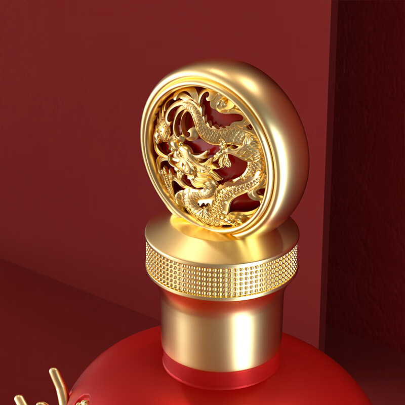 五粮液股份出品 官方授权 浓香型优级白酒 喜福盛世 52度 500mL 2瓶 龙行大运双支装