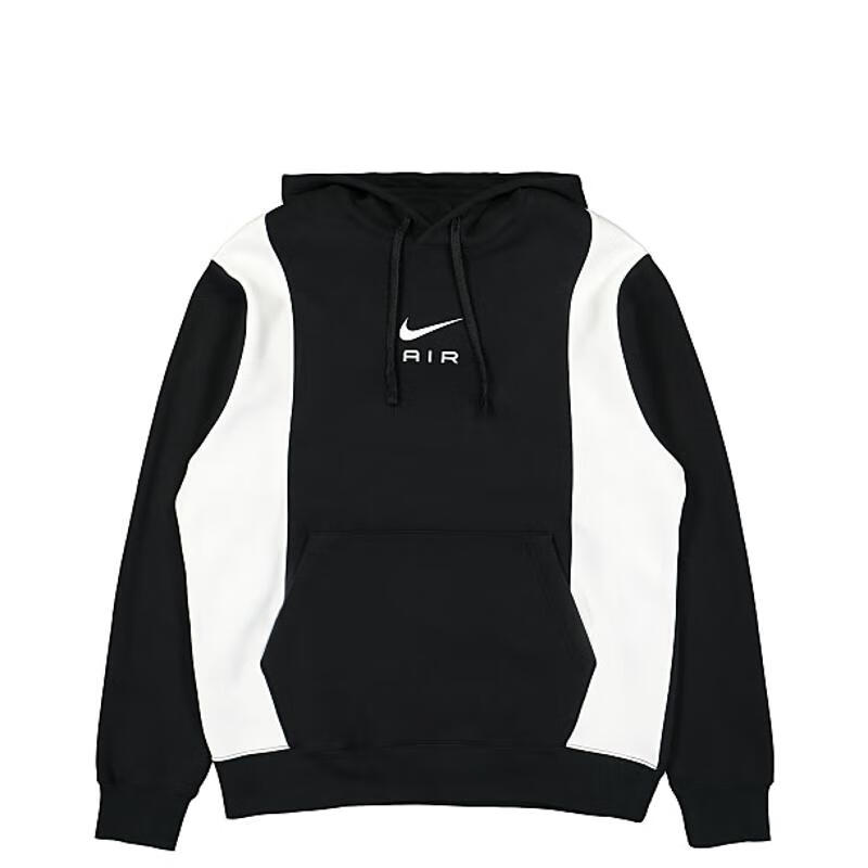 耐克(nike)男装上衣air抓绒卫衣外套男士休闲运动套头衫 black
