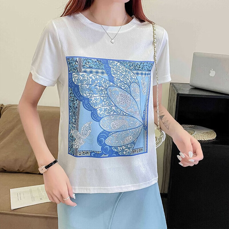虎迹 2025年夏季短袖AB面 蝴蝶 3XL